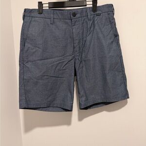 Hurley Men's Blue Flat Front Shorts